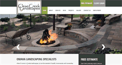 Desktop Screenshot of clearcreeklandscapes.com
